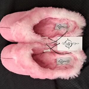 Pink slippers from 5 Below